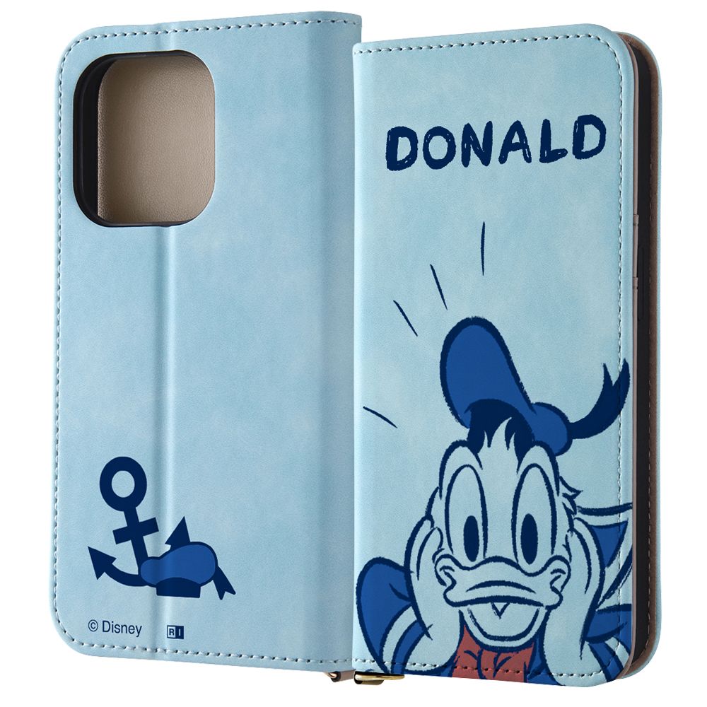 驚くドナルド 耐衝撃 手帳型レザーケース Raffine 【受注生産】