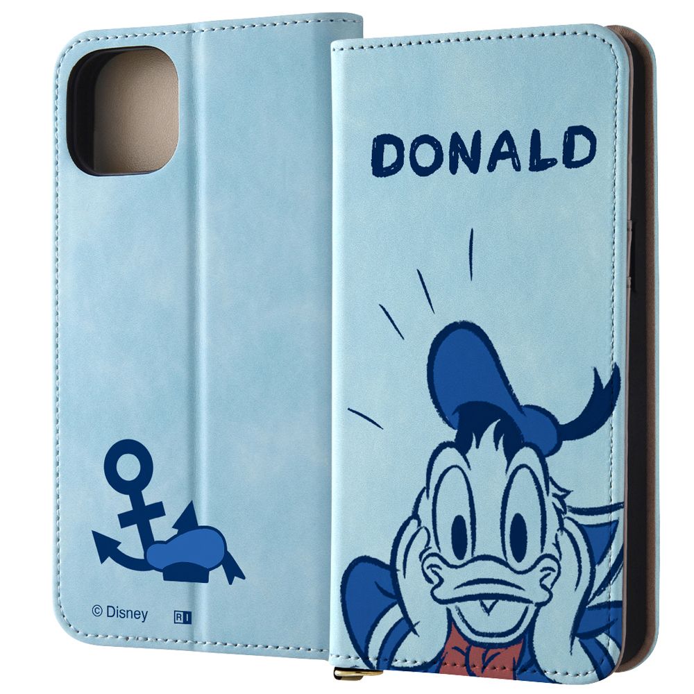 驚くドナルド 耐衝撃 手帳型レザーケース Raffine 【受注生産】