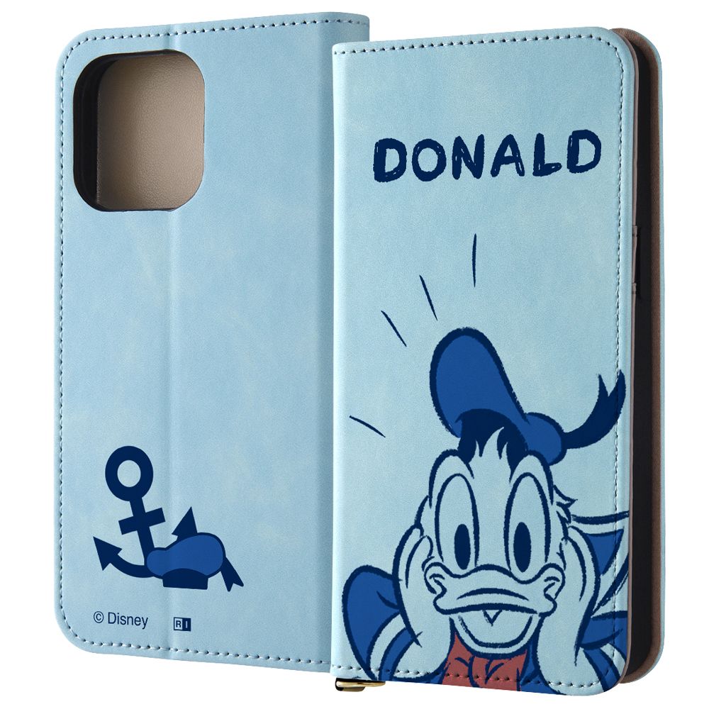 驚くドナルド 耐衝撃 手帳型レザーケース Raffine 【受注生産】