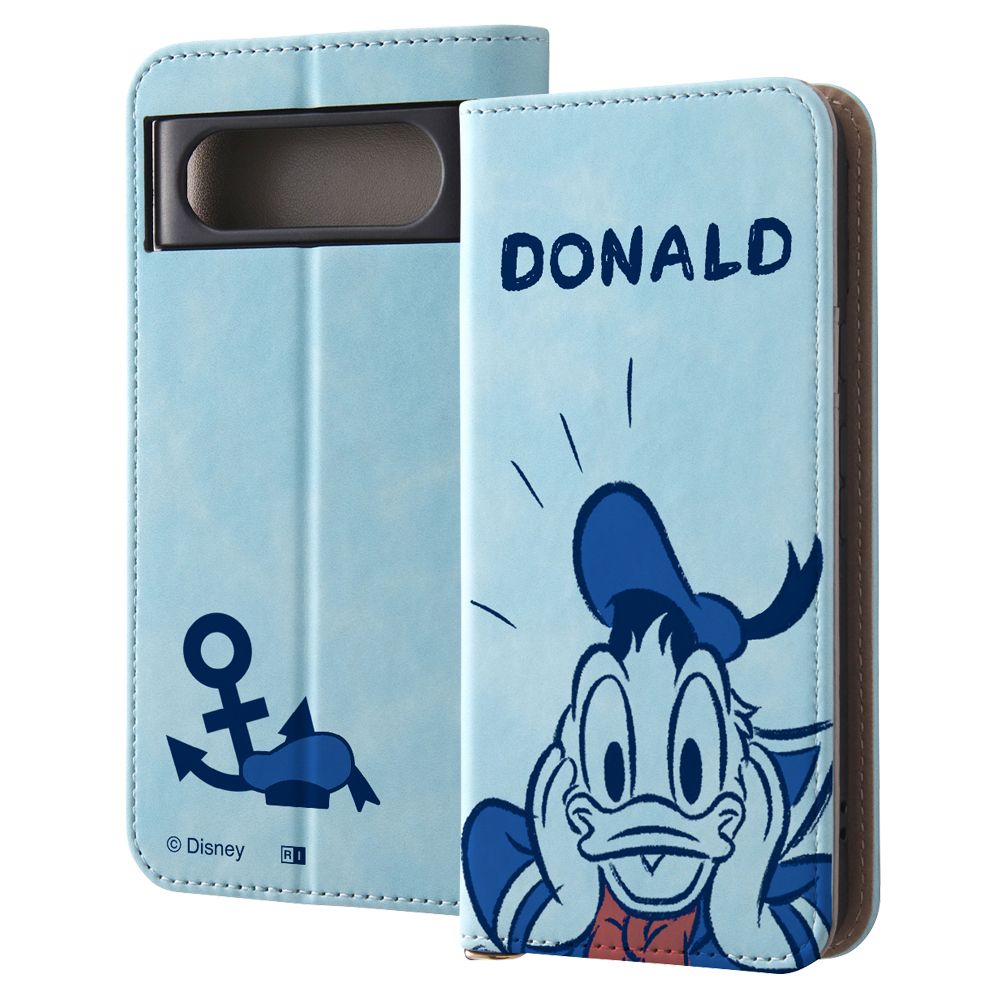 驚くドナルド 耐衝撃 手帳型レザーケース Raffine 【受注生産】