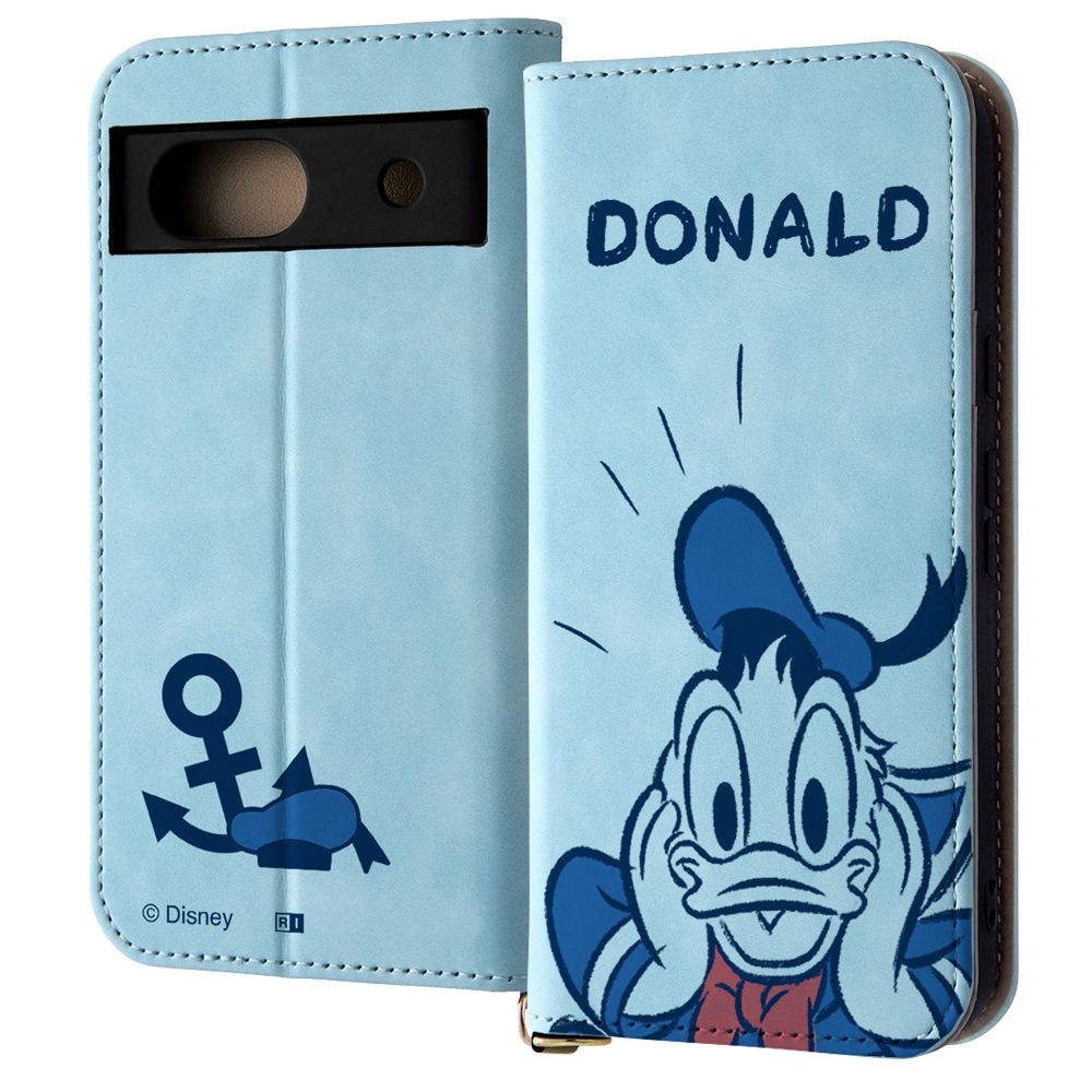 驚くドナルド 耐衝撃 手帳型レザーケース Raffine 【受注生産】