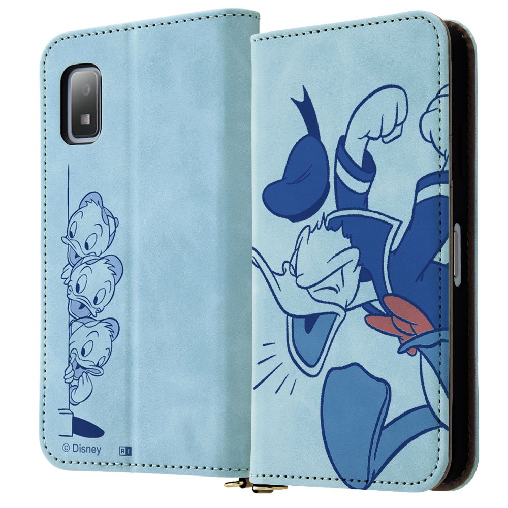 怒るドナルド 耐衝撃 手帳型レザーケース Raffine 【受注生産】