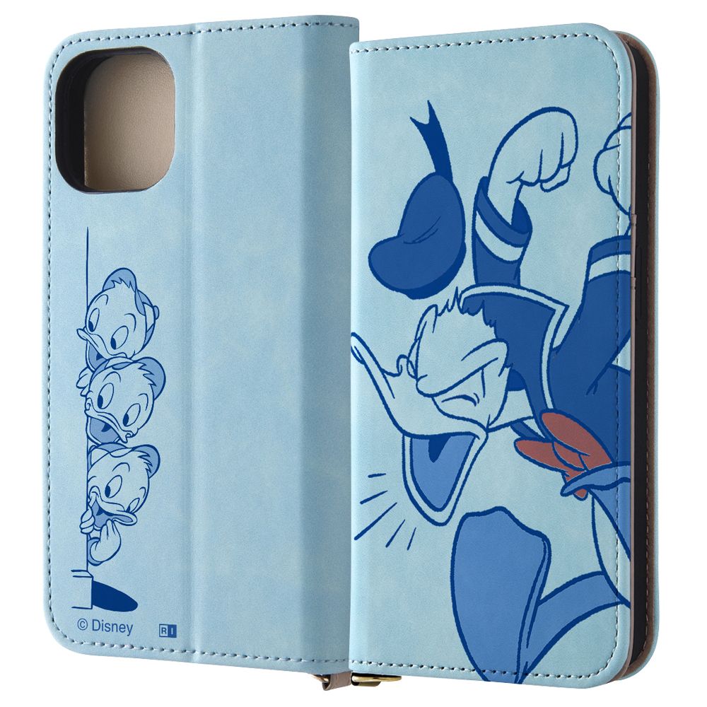 怒るドナルド 耐衝撃 手帳型レザーケース Raffine 【受注生産】