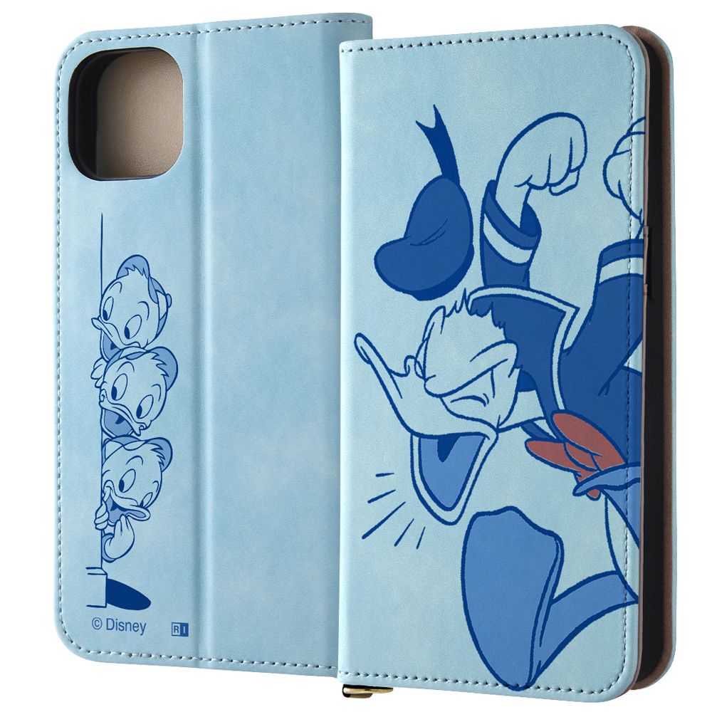 怒るドナルド 耐衝撃 手帳型レザーケース Raffine 【受注生産】