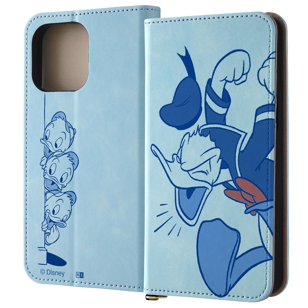 怒るドナルド 耐衝撃 手帳型レザーケース Raffine 【受注生産】