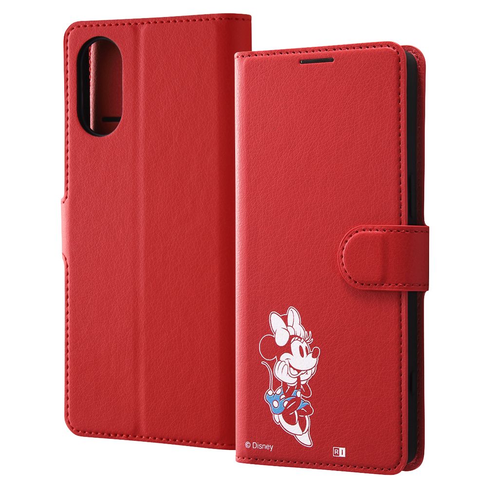 ミニーマウス_sitting2 手帳型ケース