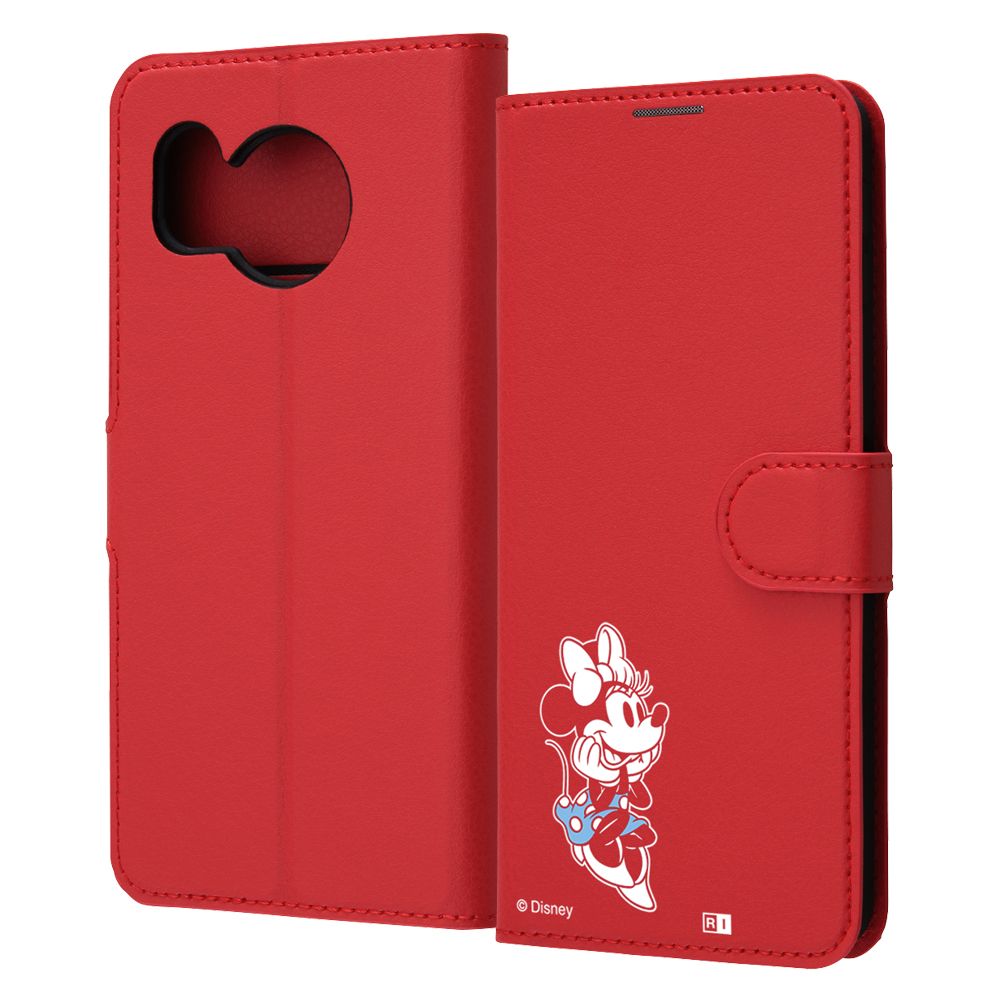 ミニーマウス_sitting2 手帳型ケース