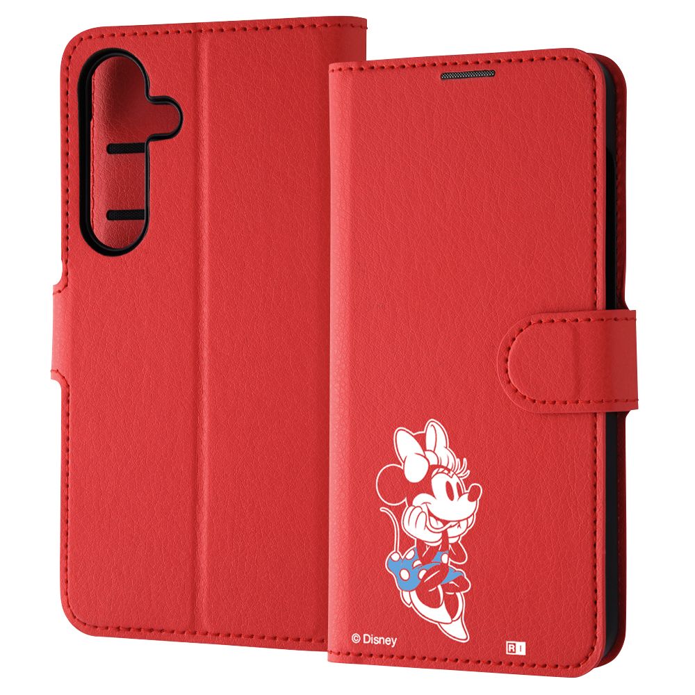 ミニーマウス_sitting2 手帳型ケース