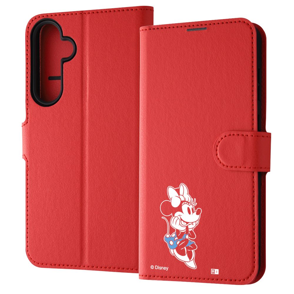 ミニーマウス_sitting2 手帳型ケース