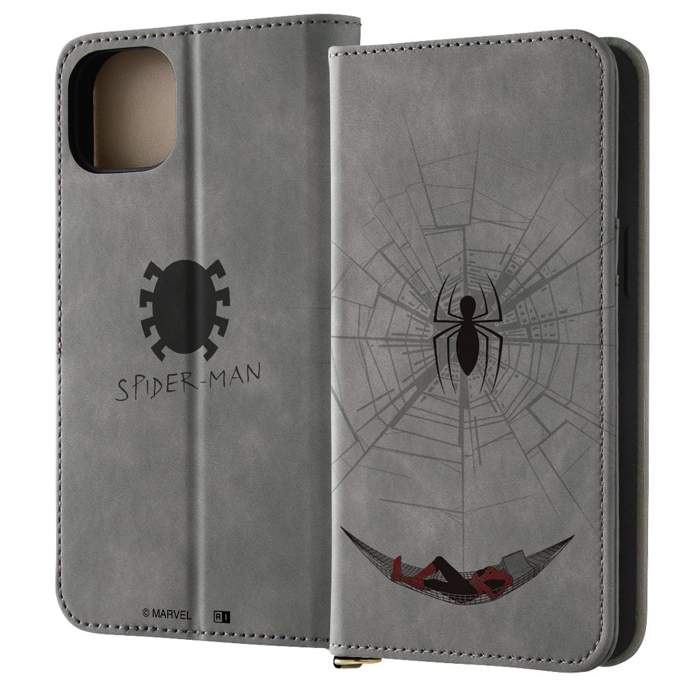 スパイダーマンとハンモック 手帳型ケース Raffine