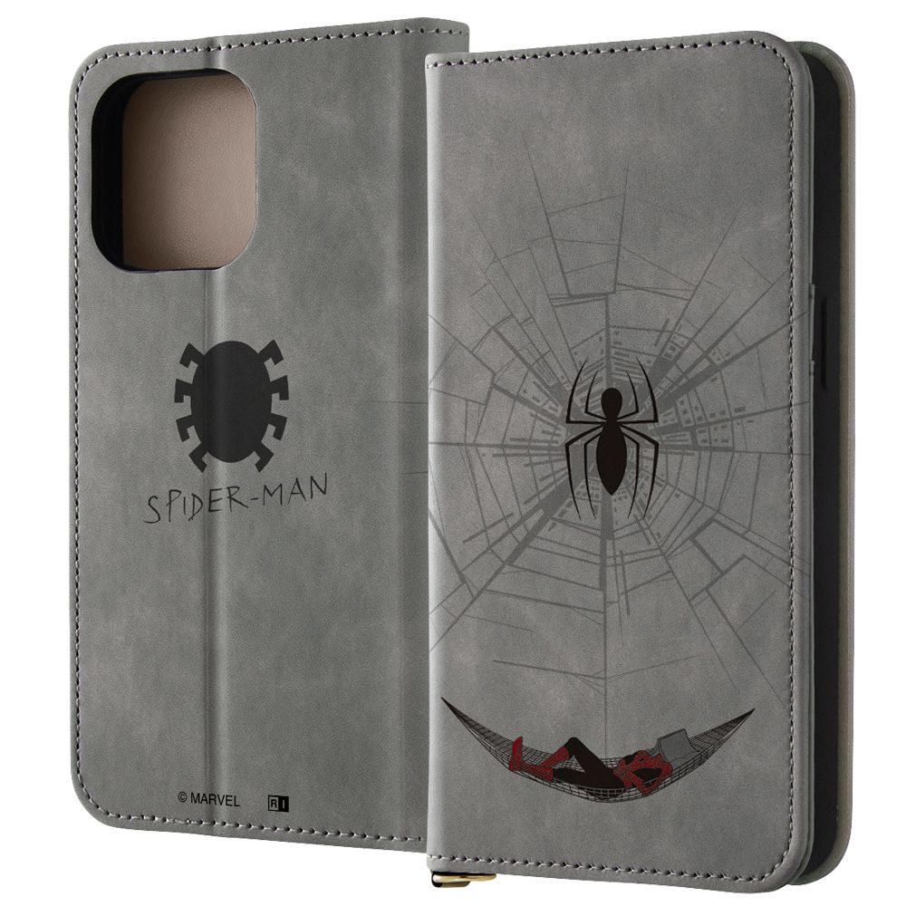 スパイダーマンとハンモック 手帳型ケース Raffine