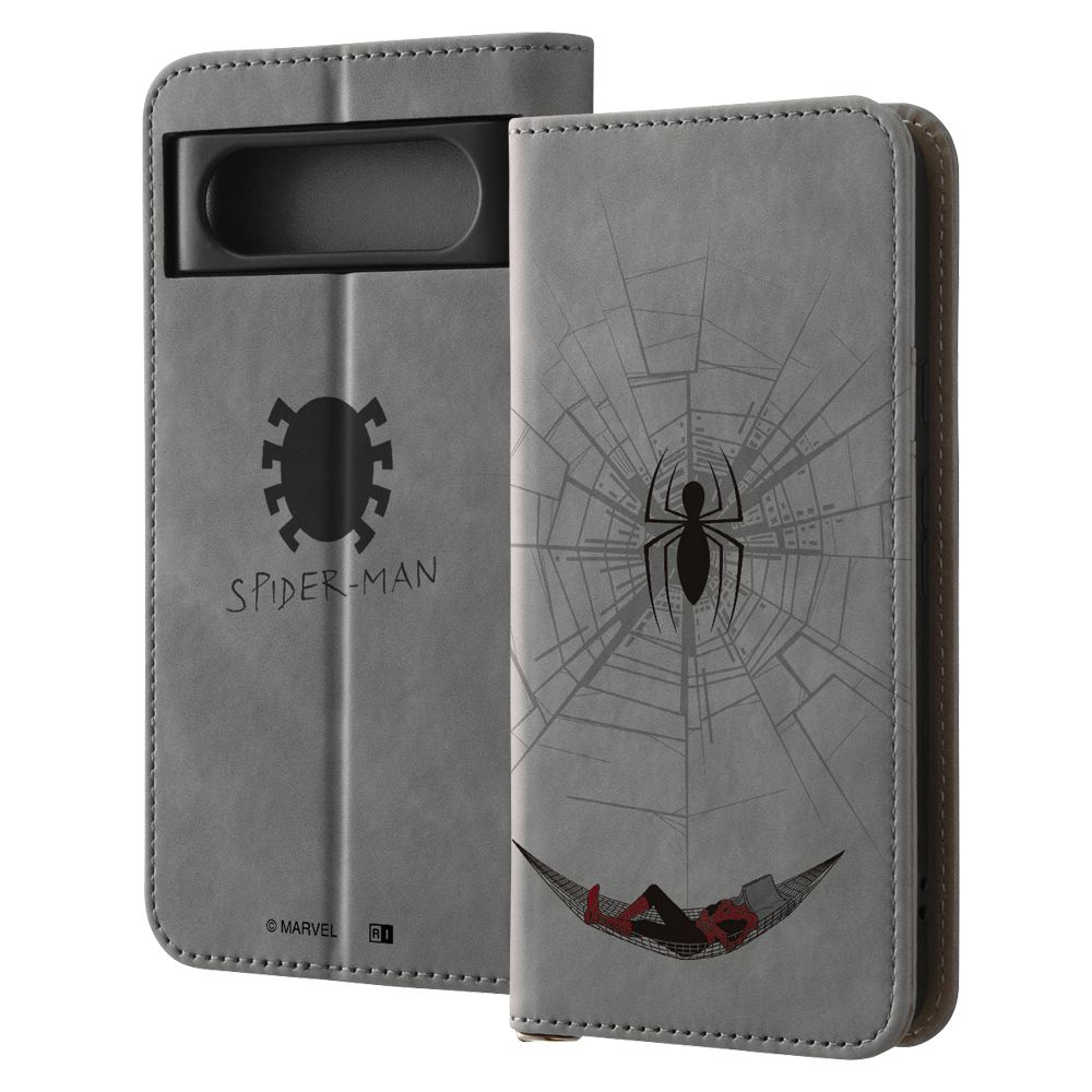 スパイダーマンとハンモック 手帳型ケース Raffine
