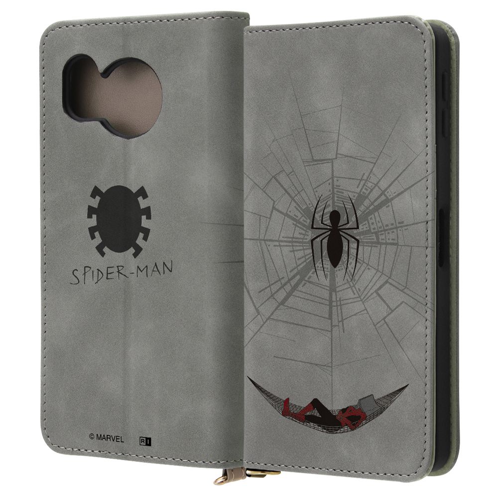 スパイダーマンとハンモック 手帳型ケース Raffine