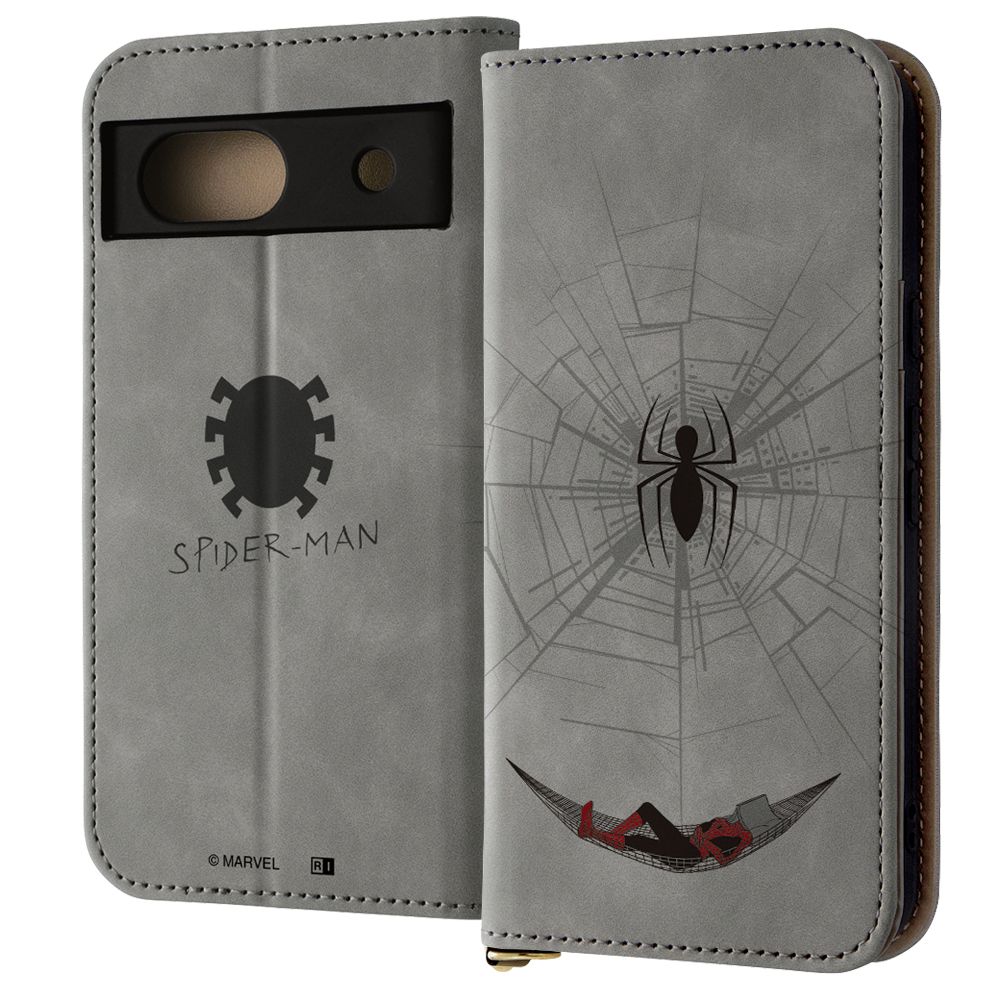 スパイダーマンとハンモック 手帳型ケース Raffine