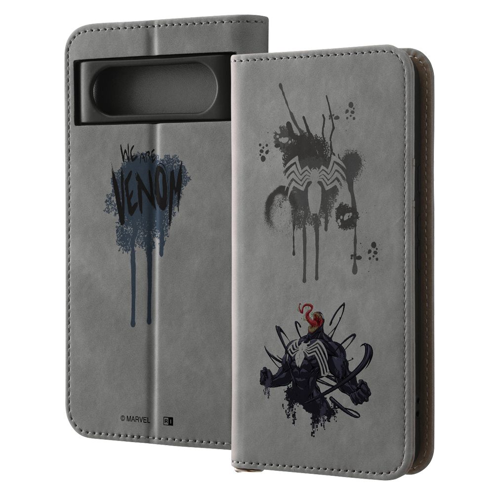 ヴェノムとロゴ 手帳型ケース Raffine【受注生産】