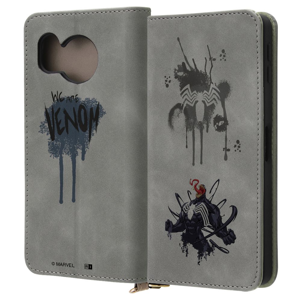 ヴェノムとロゴ 手帳型ケース Raffine【受注生産】
