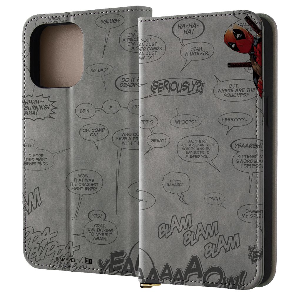 デッドプールとセリフ 手帳型ケース Raffine【受注生産】