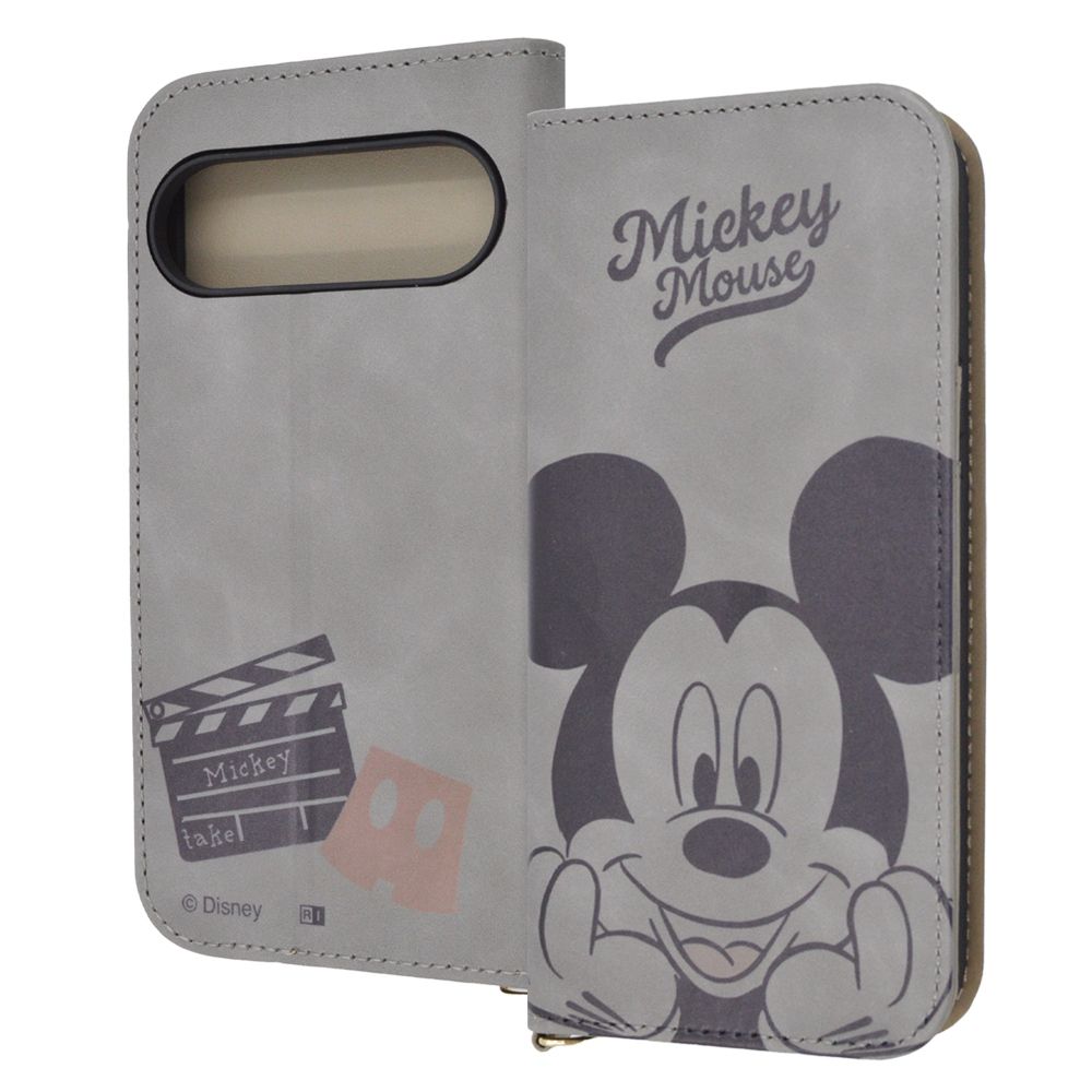 ミッキーマウスとカチンコ 手帳型ケース Raffine【受注生産】
