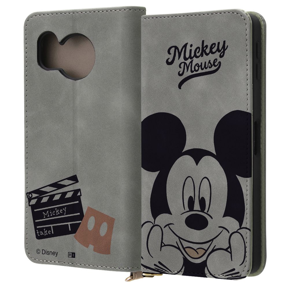 ミッキーマウスとカチンコ 手帳型ケース Raffine【受注生産】