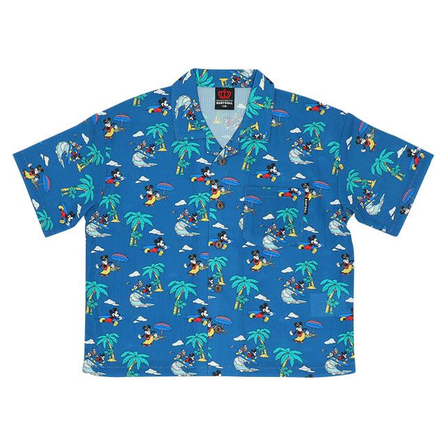 【ベビードール】親子お揃い ディズニー リゾート柄シャツ 8265K (ボトム別売)