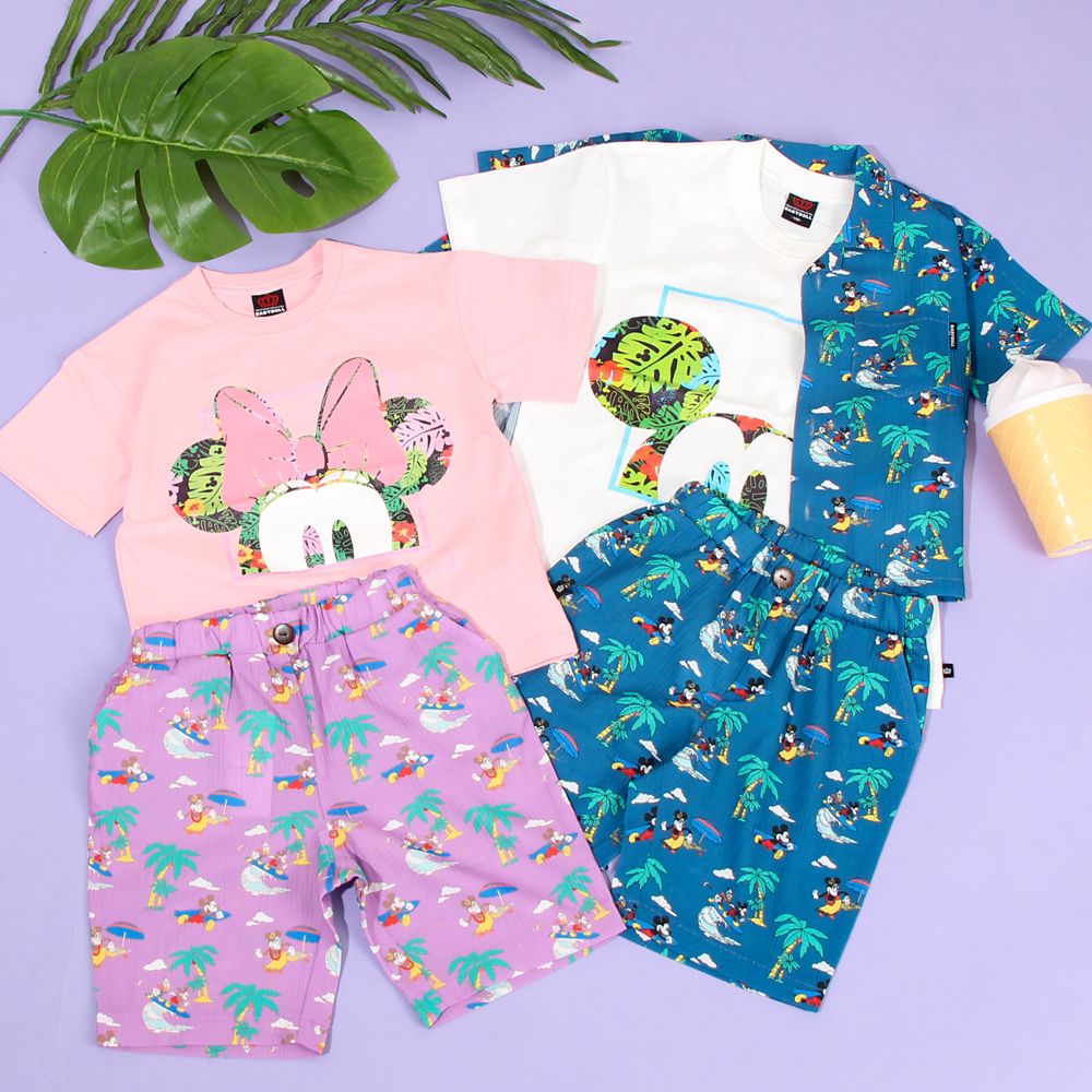【ベビードール】親子お揃い ディズニー リゾート柄シャツ 8265K (ボトム別売)
