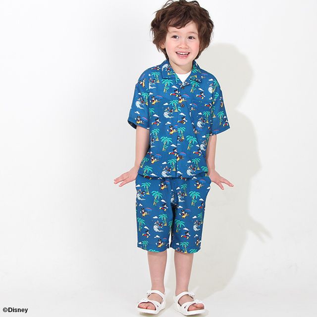 【ベビードール】親子お揃い ディズニー リゾート柄シャツ 8265K (ボトム別売)