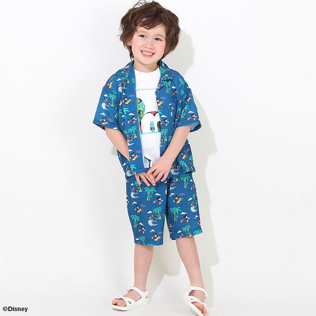 【ベビードール】親子お揃い ディズニー リゾート柄シャツ 8265K (ボトム別売)