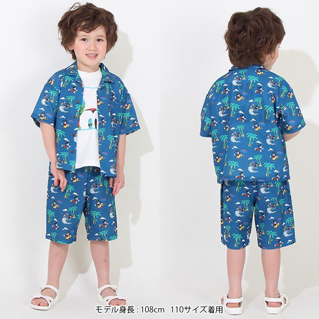 【ベビードール】親子お揃い ディズニー リゾート柄シャツ 8265K (ボトム別売)