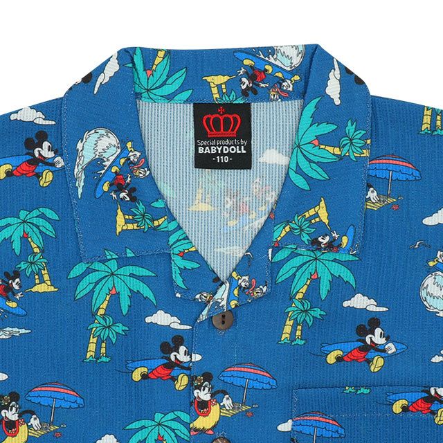 【ベビードール】親子お揃い ディズニー リゾート柄シャツ 8265K (ボトム別売)