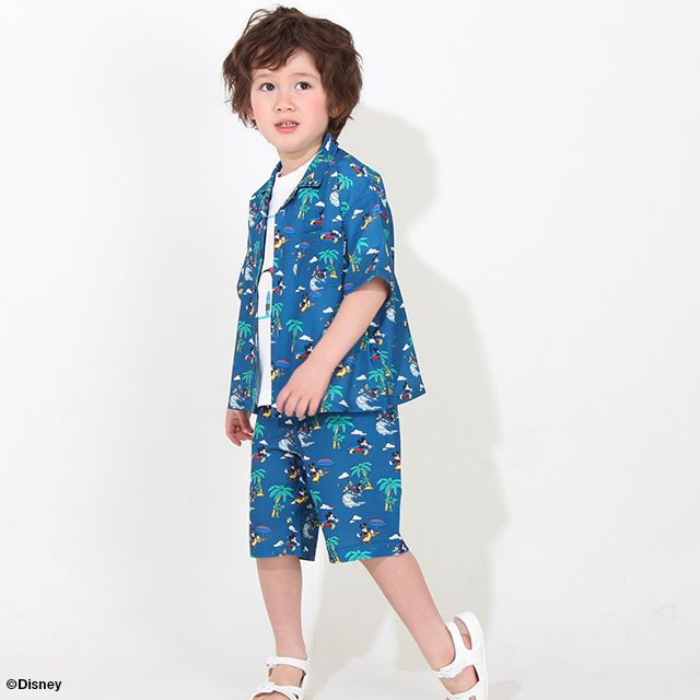 【ベビードール】親子お揃い ディズニー リゾート柄ハーフパンツ 8267K (トップス別売)