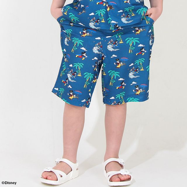 【ベビードール】親子お揃い ディズニー リゾート柄ハーフパンツ 8267K (トップス別売)