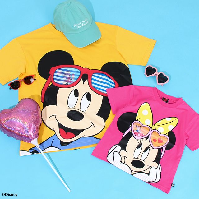 【ベビードール】ミニー サングラスレンチキュラーTシャツ 親子お揃い 8275K