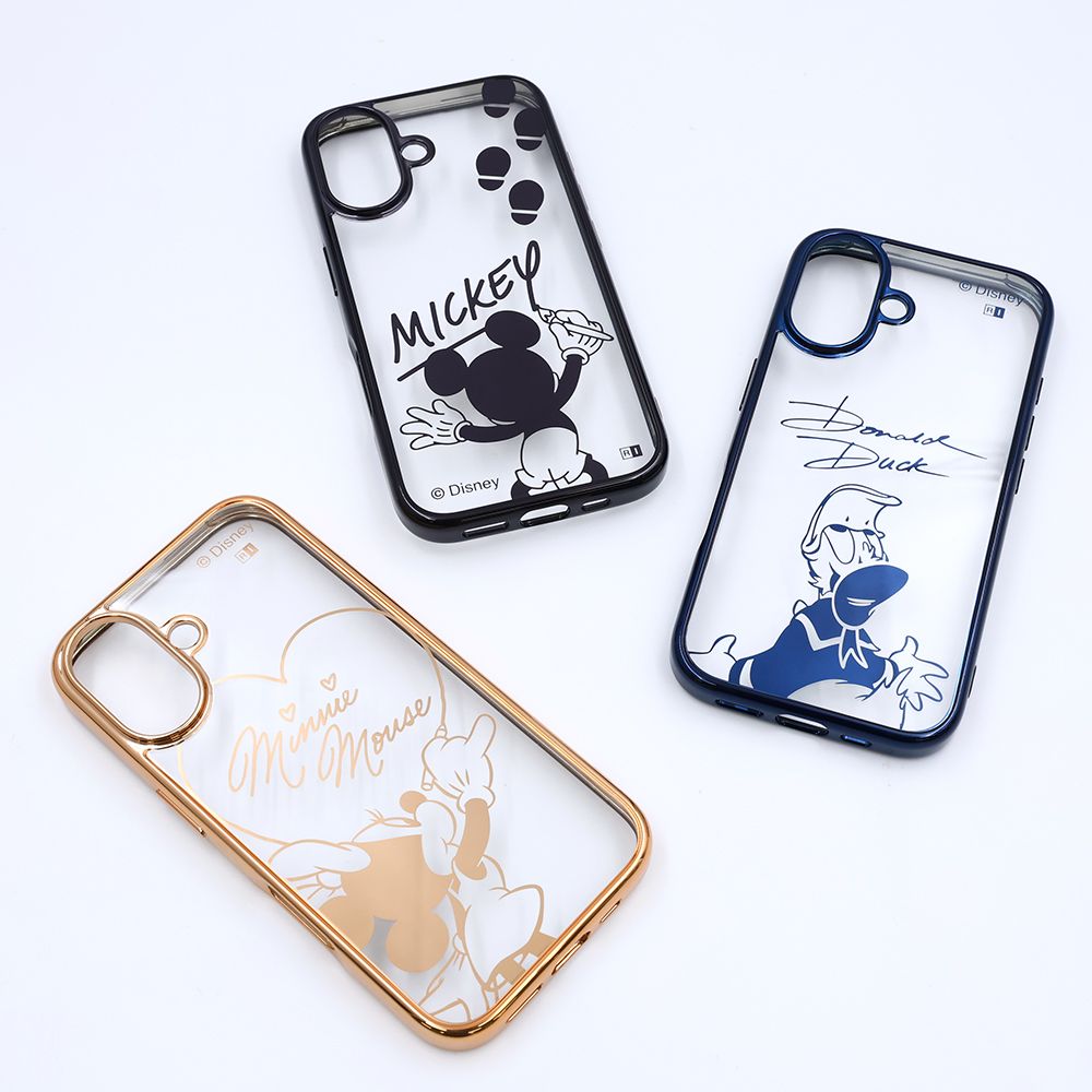 ドナルドダックサイン_メタリック ハイブリッドケース