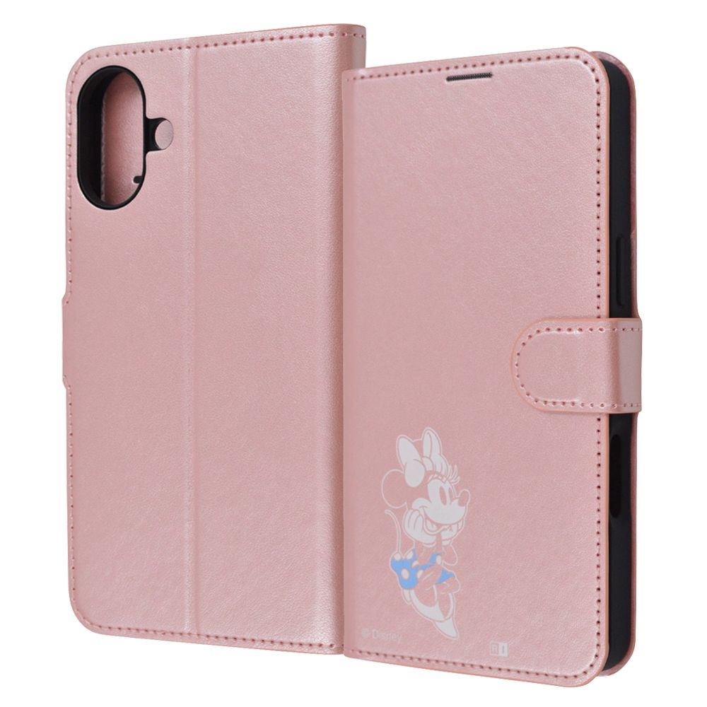 ミニーマウス_sitting2 手帳型レザーケース【受注生産】