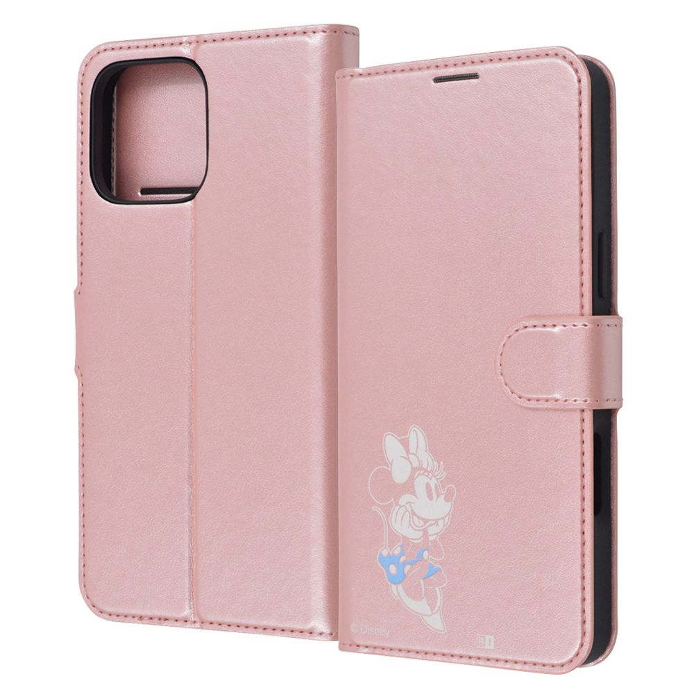 ミニーマウス_sitting2 手帳型レザーケース【受注生産】