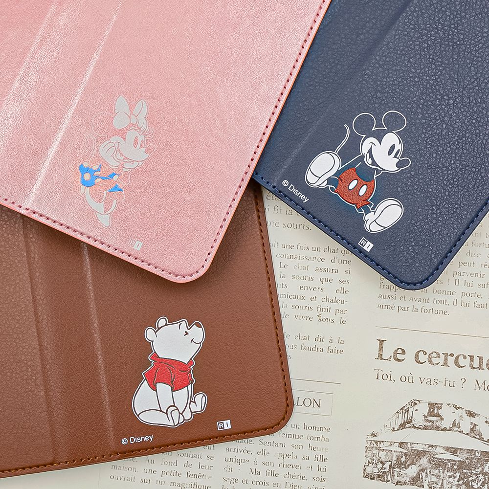 ミニーマウス_sitting2 手帳型レザーケース【受注生産】