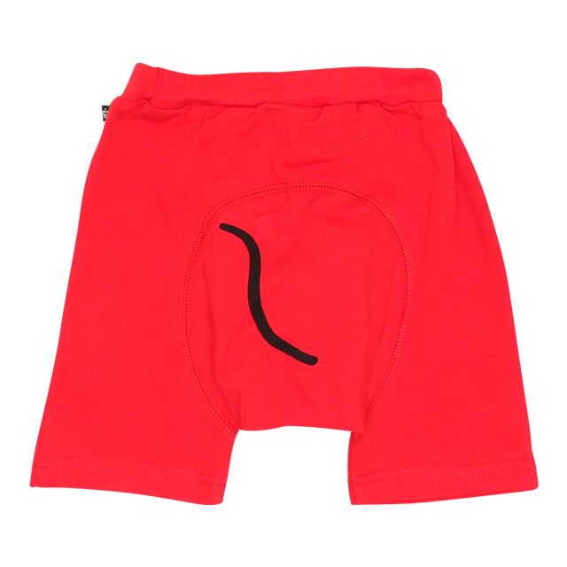 【ベビードール】ミッキー なりきるショートモンキーパンツ 8292B / ベビーサイズ 赤ちゃん ベビー服 ボトムス ショートパンツ 短パン 半ズボン ゆったり 楽ちん ウエスト総ゴム ゴム穴付 天竺素材 仮装 コスチューム コスプレ