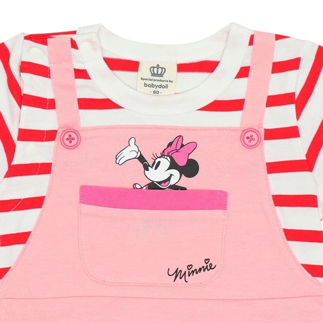 【ベビードール】ミニー サロペットドッキングロンパース 8293B
