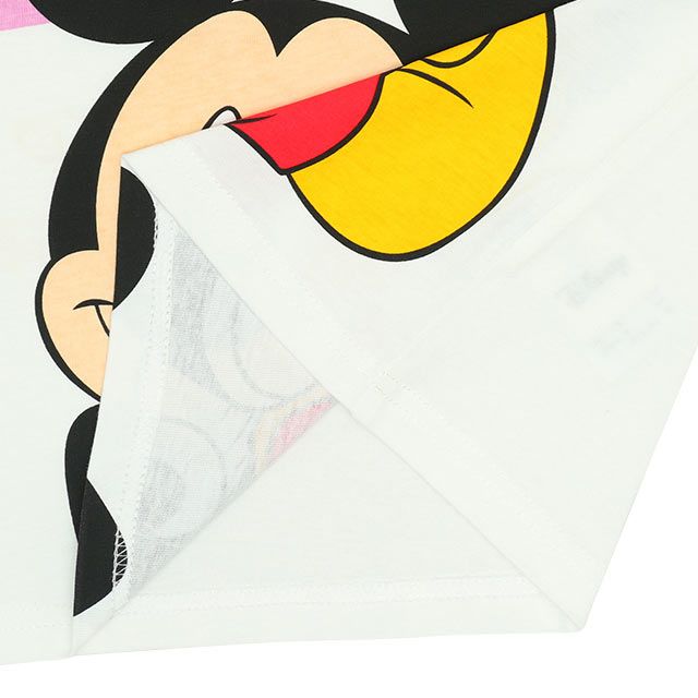 【ベビードール】ミッキー つながるレインボーTシャツ 親子お揃い 8335K