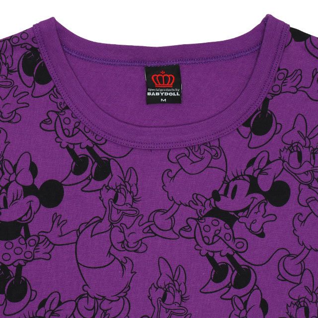 公式 ショップディズニー ベビードール 一部店舗 通販限定 親子お揃い ディズニー 総柄tシャツ 6468a