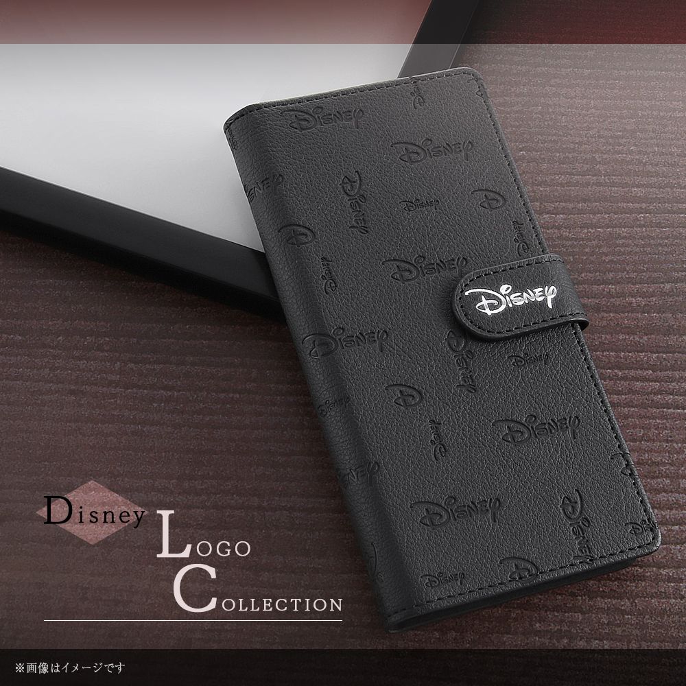 汎用/『Disney LOGO COLLECTION』/汎用手帳型ケース FLEX マグネット/『ディズニーロゴ/総柄』