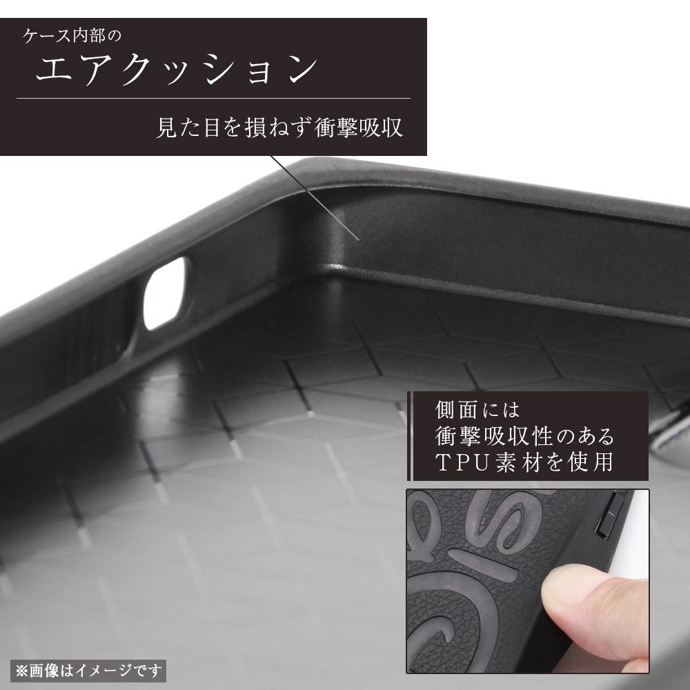 『Disney LOGO COLLECTION』/耐衝撃オープンレザーケース KAKU/ディズニーロゴ/スタンダード