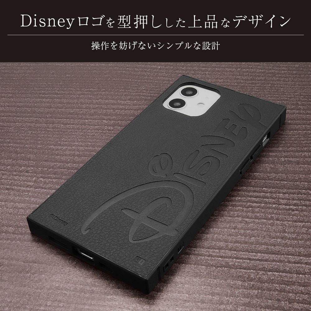 『Disney LOGO COLLECTION』/耐衝撃オープンレザーケース KAKU/ディズニーロゴ/スタンダード