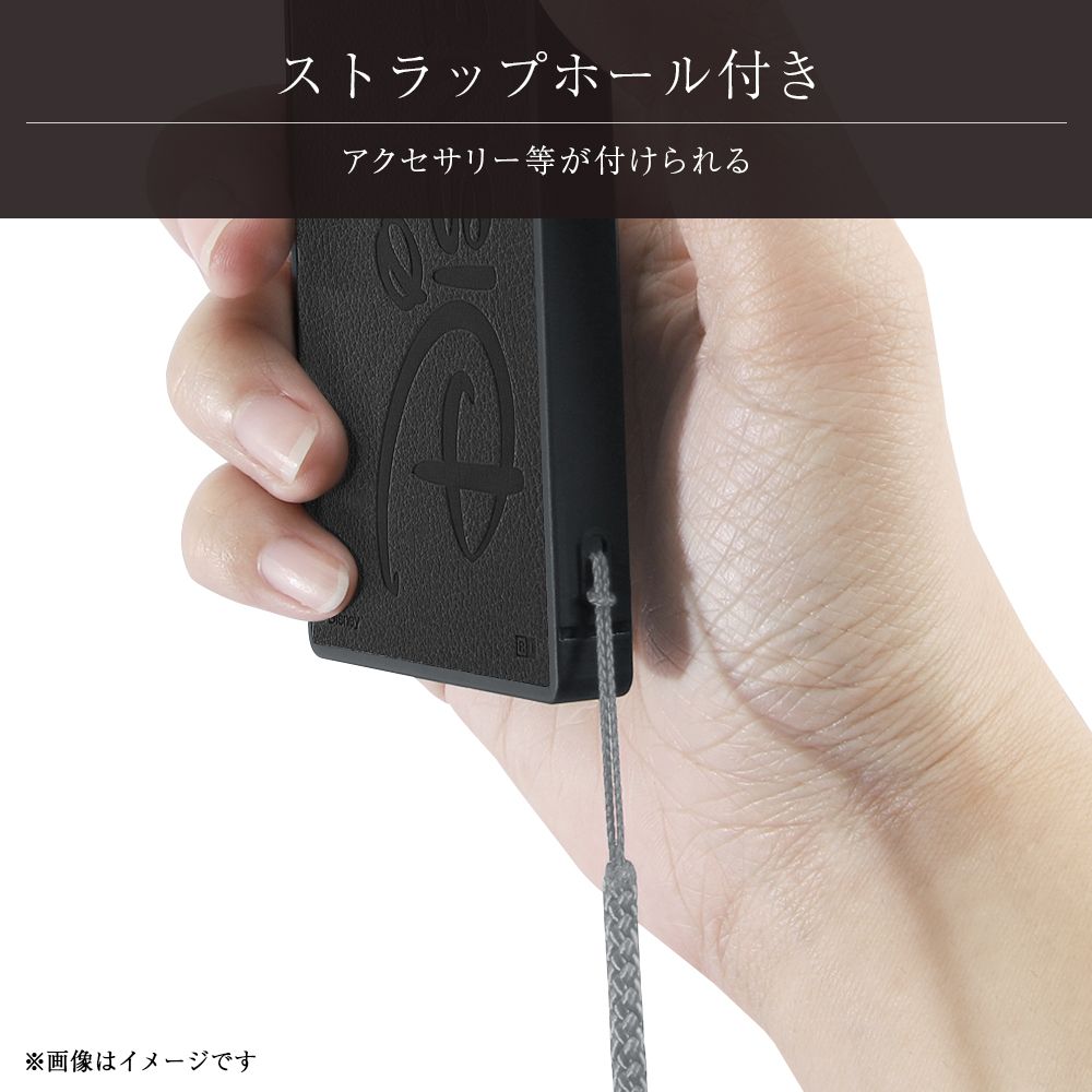 『Disney LOGO COLLECTION』/耐衝撃オープンレザーケース KAKU/ディズニーロゴ/スタンダード