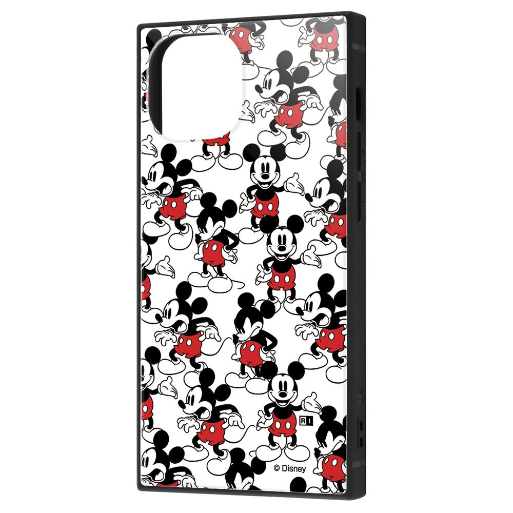 ディズニーキャラクター/耐衝撃ハイブリッドケース KAKU/『ミッキーマウス/総柄』【受注生産】