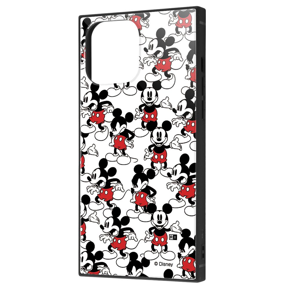 ディズニーキャラクター/耐衝撃ハイブリッドケース KAKU/『ミッキーマウス/総柄』【受注生産】