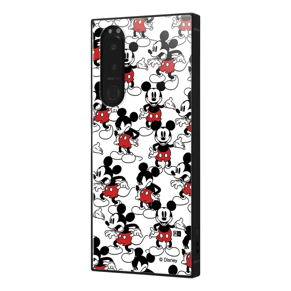 ディズニーキャラクター/耐衝撃ハイブリッドケース KAKU/『ミッキーマウス/総柄』【受注生産】