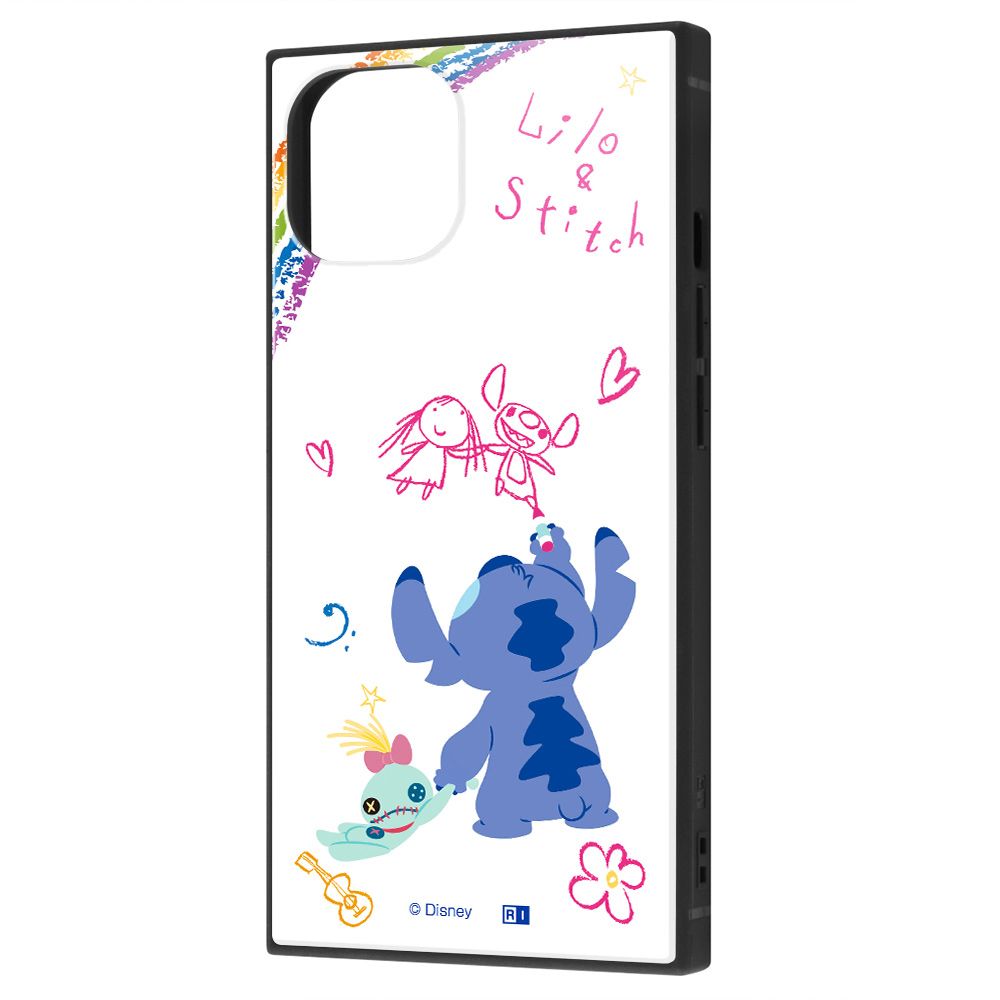 ディズニーキャラクター/耐衝撃ハイブリッドケース KAKU/『リロ＆スティッチ/落書き』【受注生産】