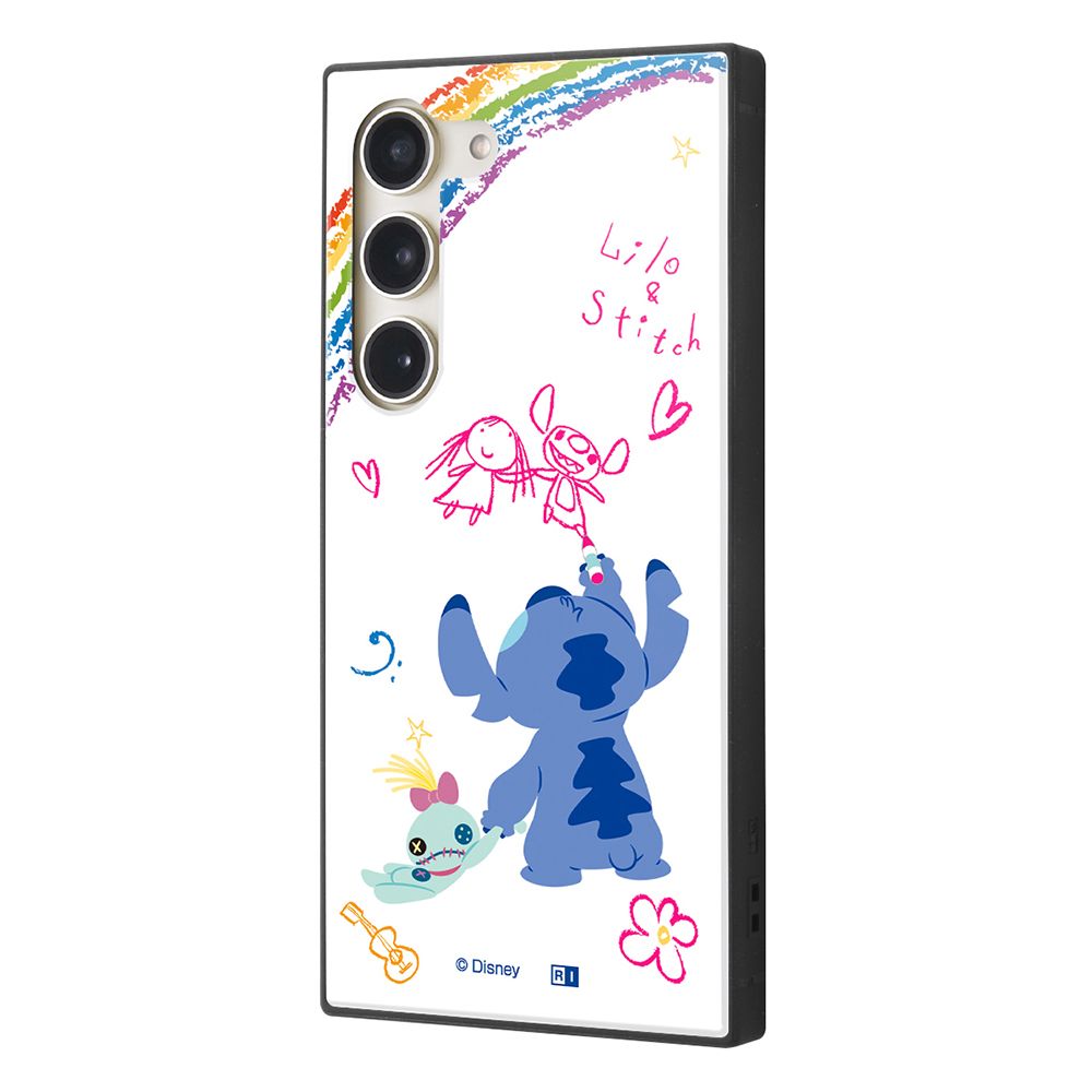 ディズニーキャラクター/耐衝撃ハイブリッドケース KAKU/『リロ＆スティッチ/落書き』【受注生産】