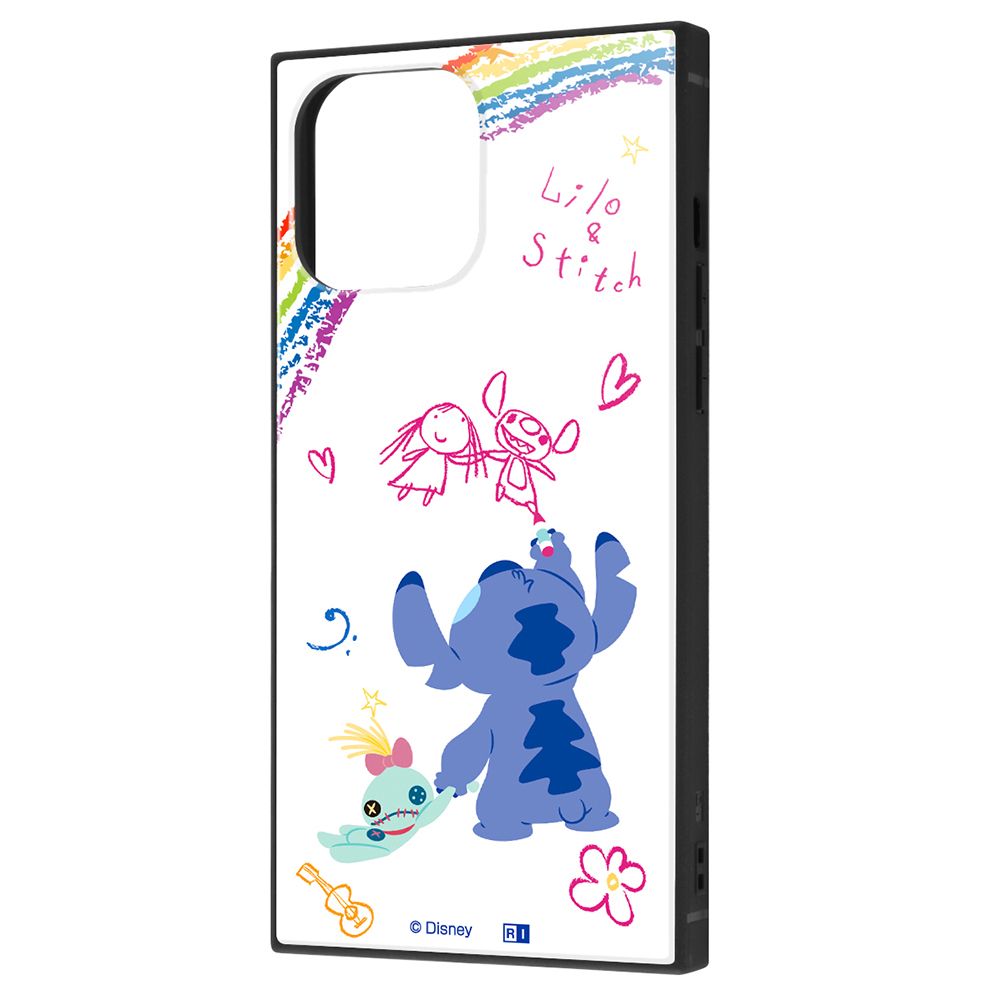 ディズニーキャラクター/耐衝撃ハイブリッドケース KAKU/『リロ＆スティッチ/落書き』【受注生産】